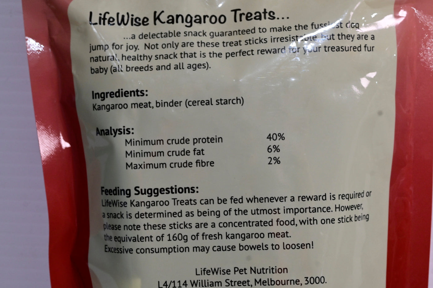 Lifewise Kangaroo Stick Treats 10 Pieces