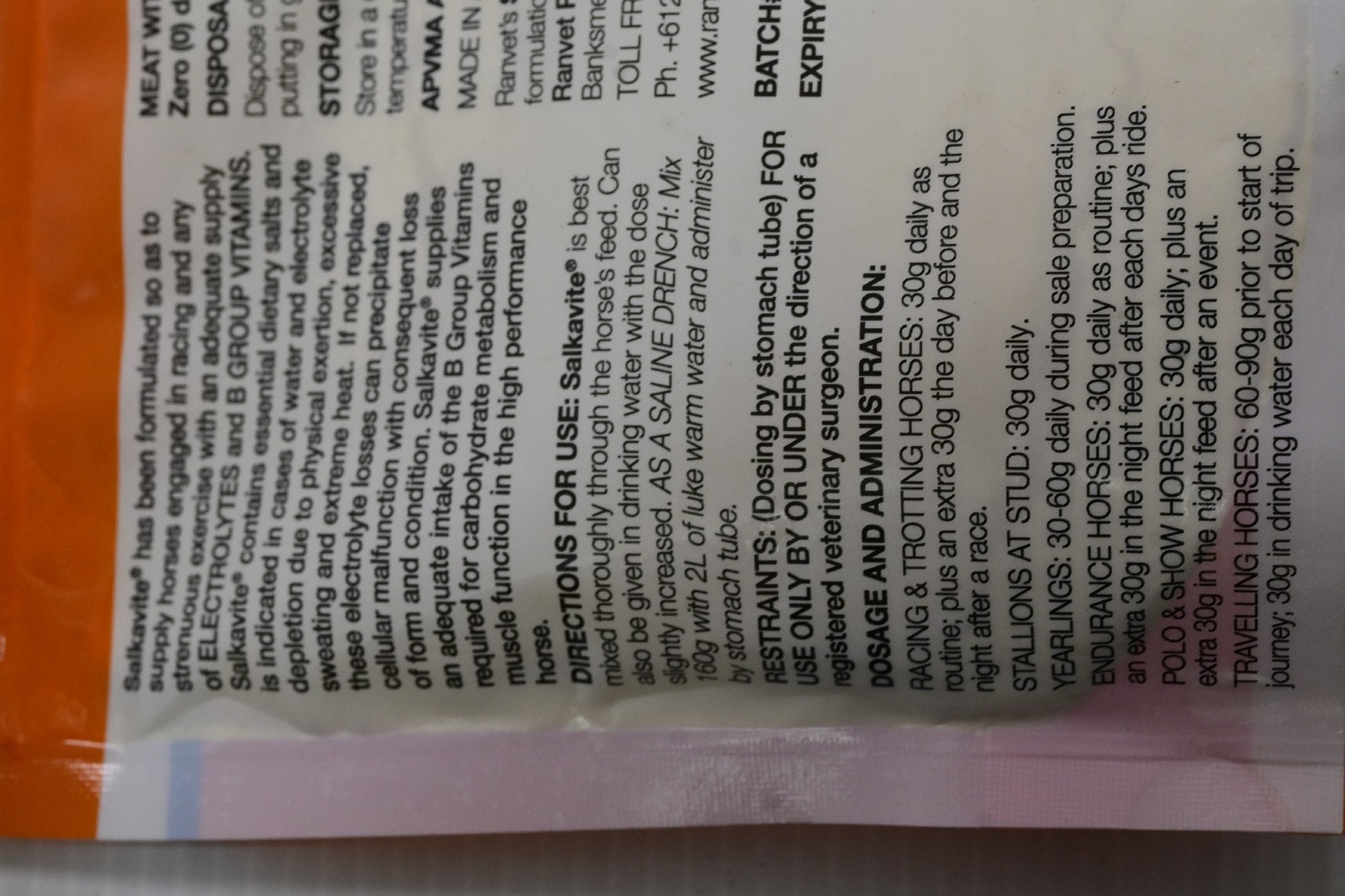 Ranvet Salkavite 180g