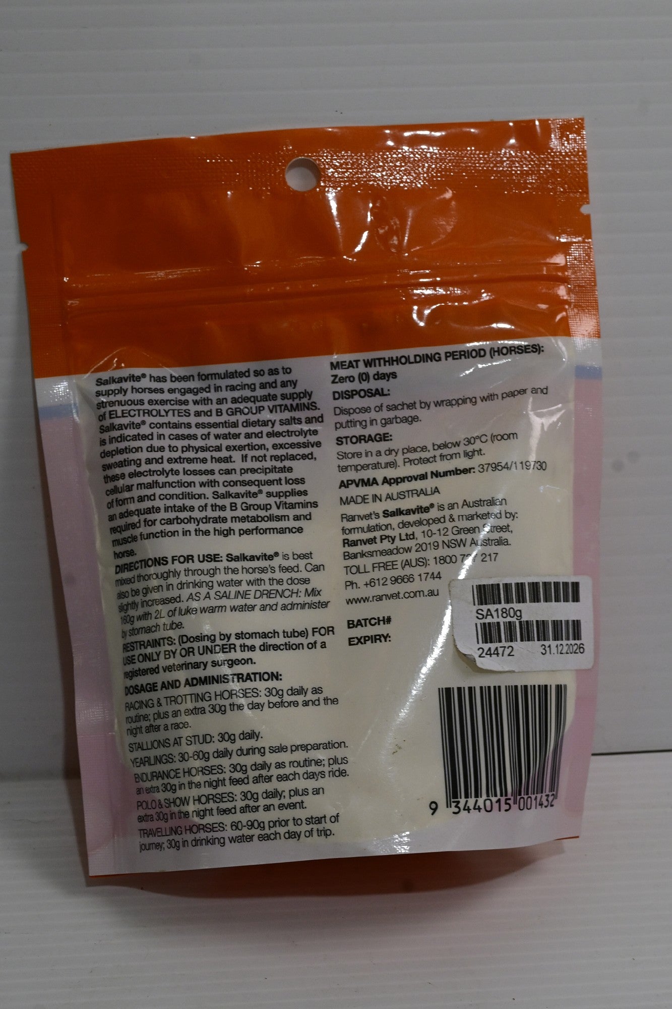 Ranvet Salkavite 180g