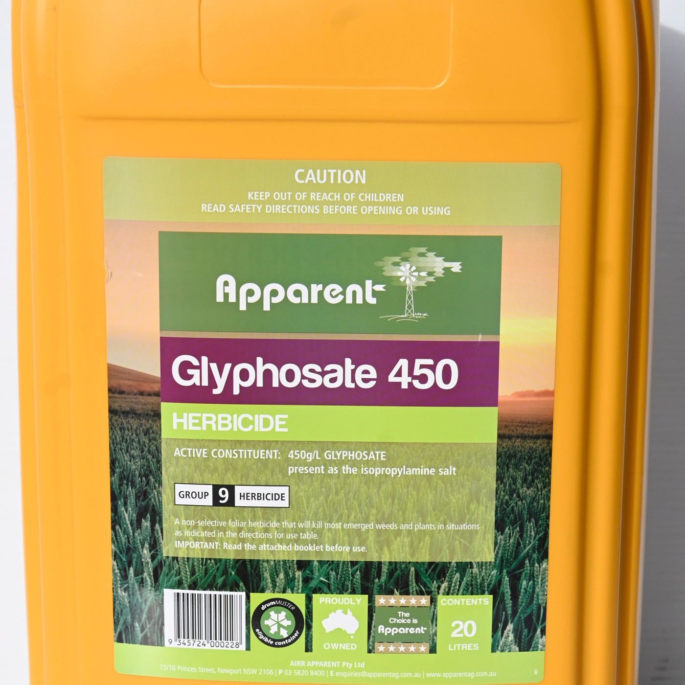 Apparent Glyphosate 450 [sz:20ltr]