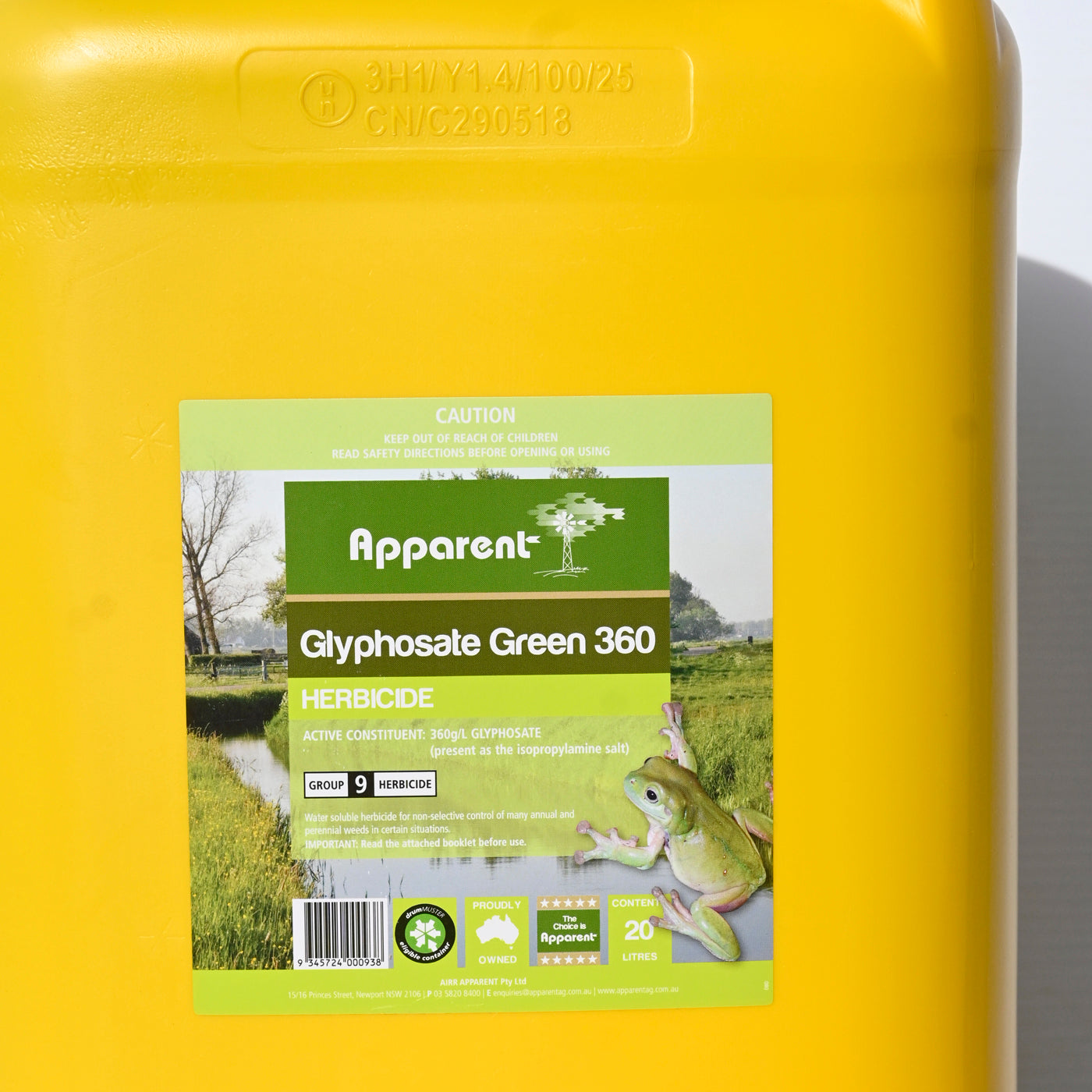 Apparent Glyphosate Green 360 Active: 360g/l Glyphosate [sz:20 Litre]