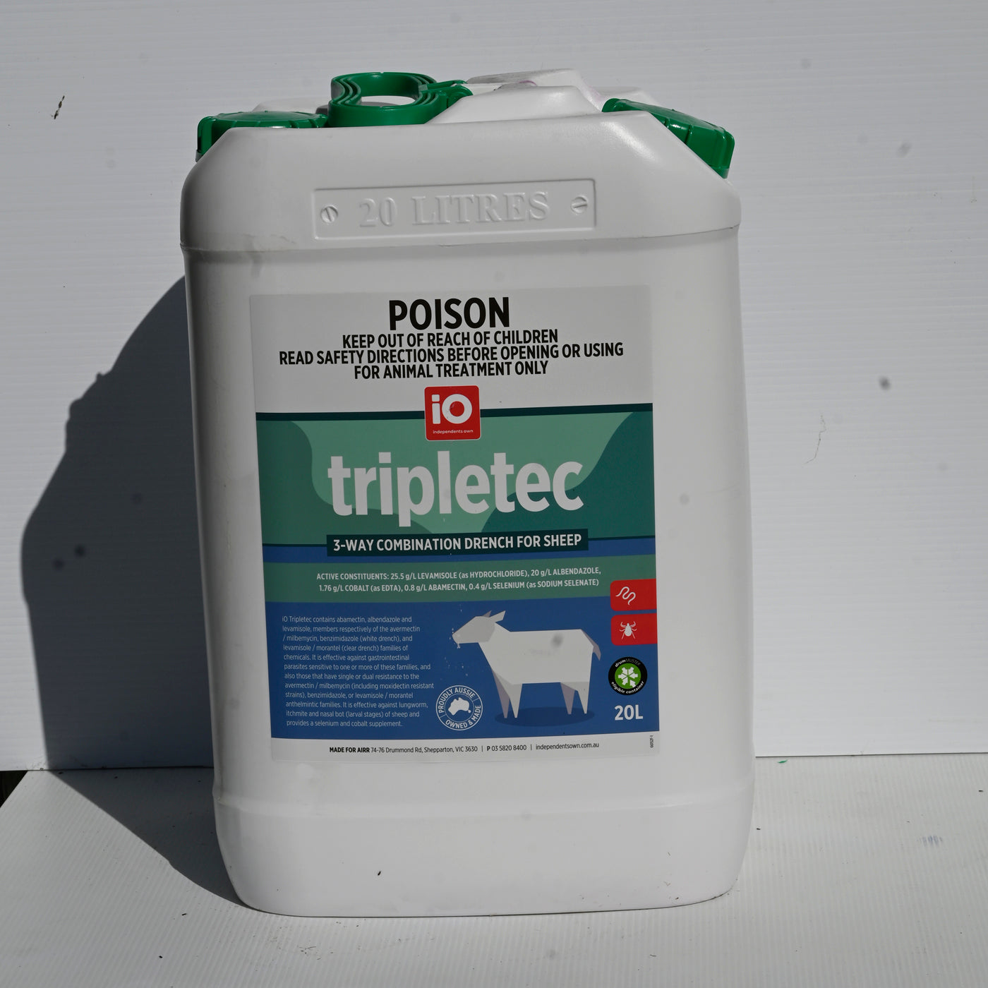 Io Tripletec Combo Drench Sheep 20 Litre