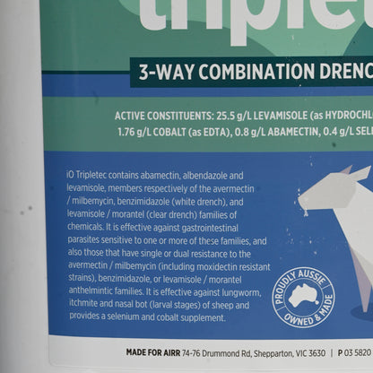 Io Tripletec Combo Drench Sheep 20 Litre