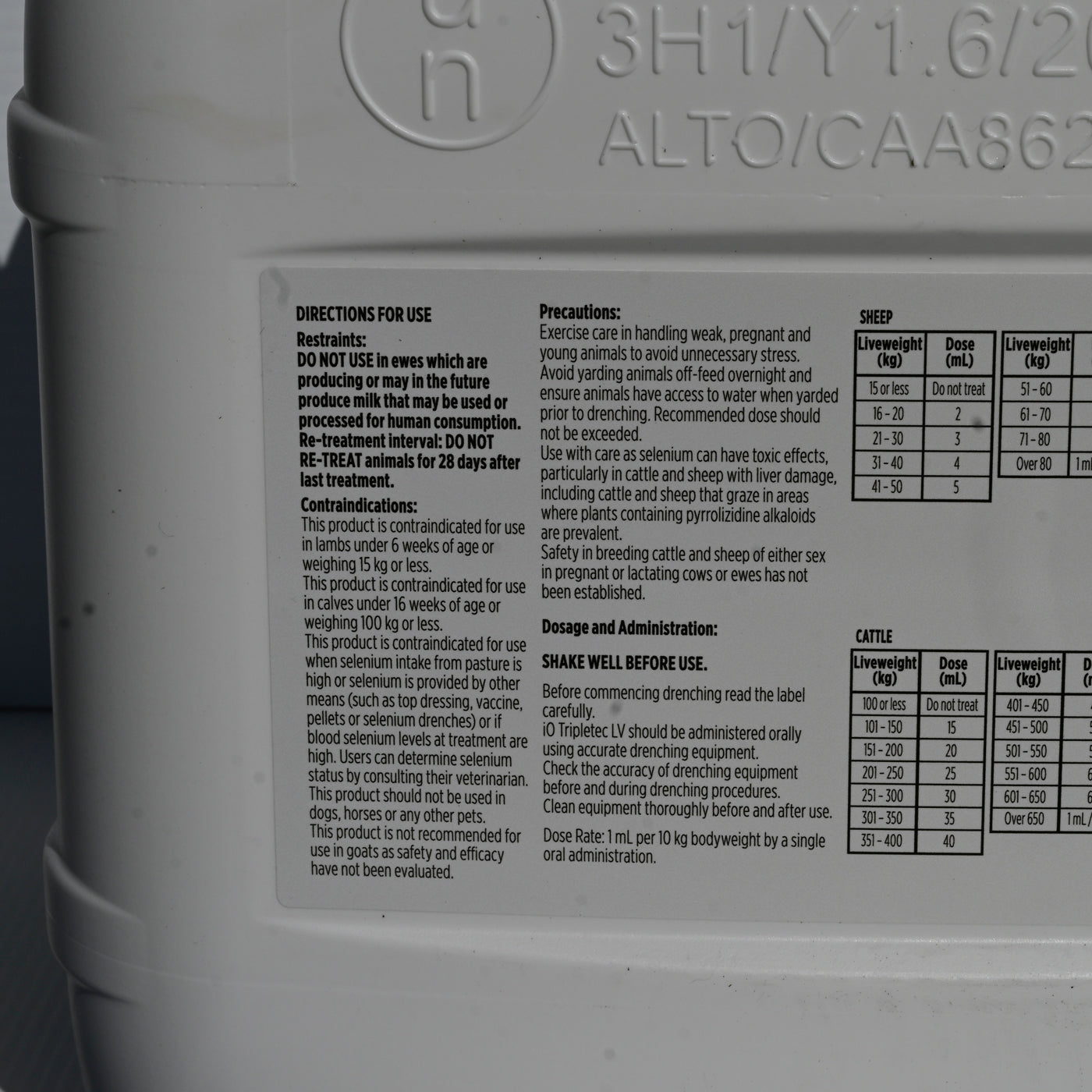 Io Tripletec Lv Drench 10 Litre