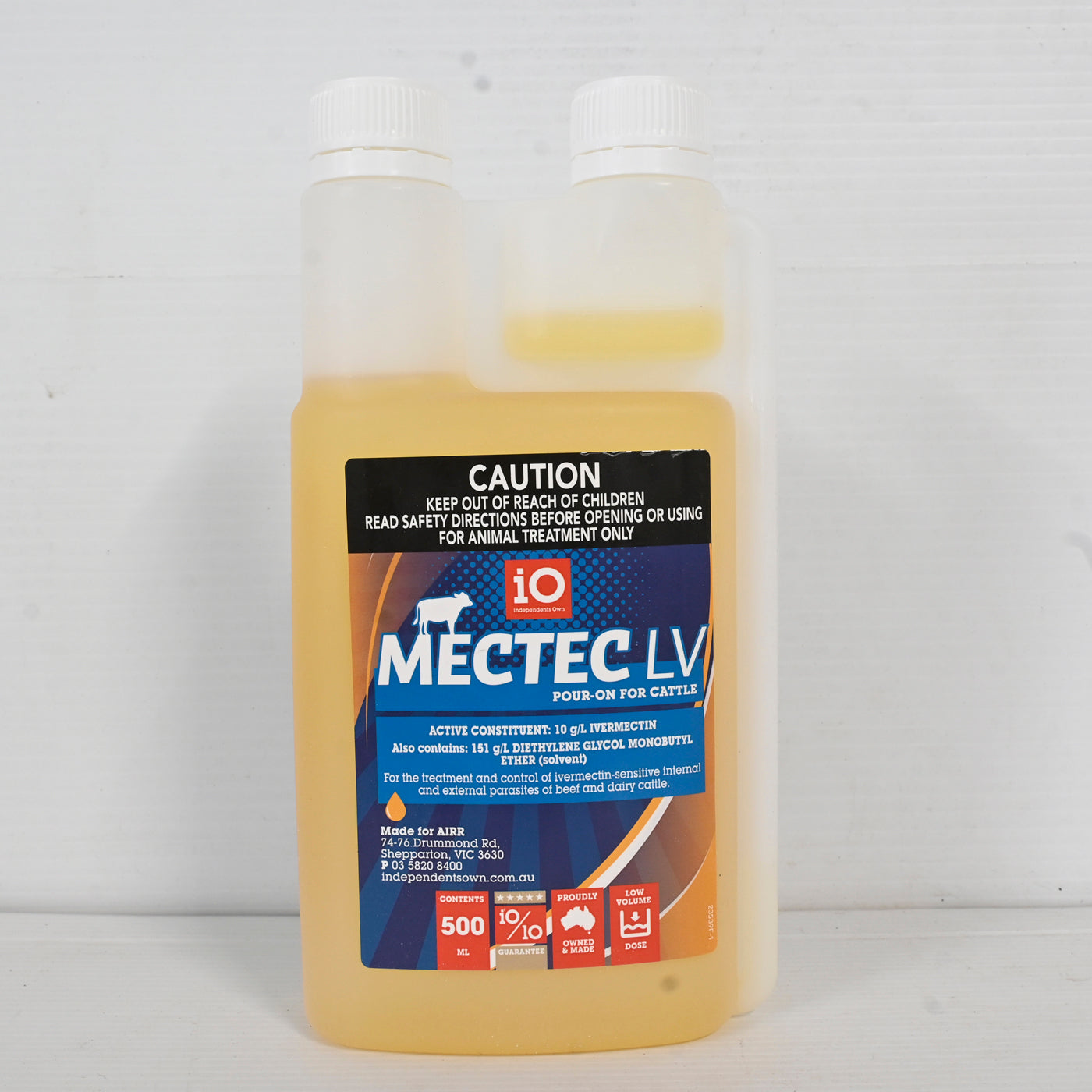 Mectec Label Io Mectec Lv Pour-on For Cattle 500ml – The Barn Pet Stock and Feed