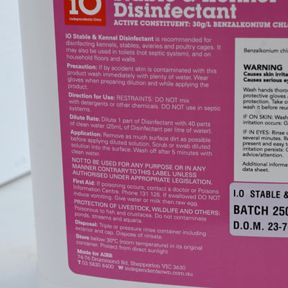 Io Stable & Kennel Disinfectant 5ltr