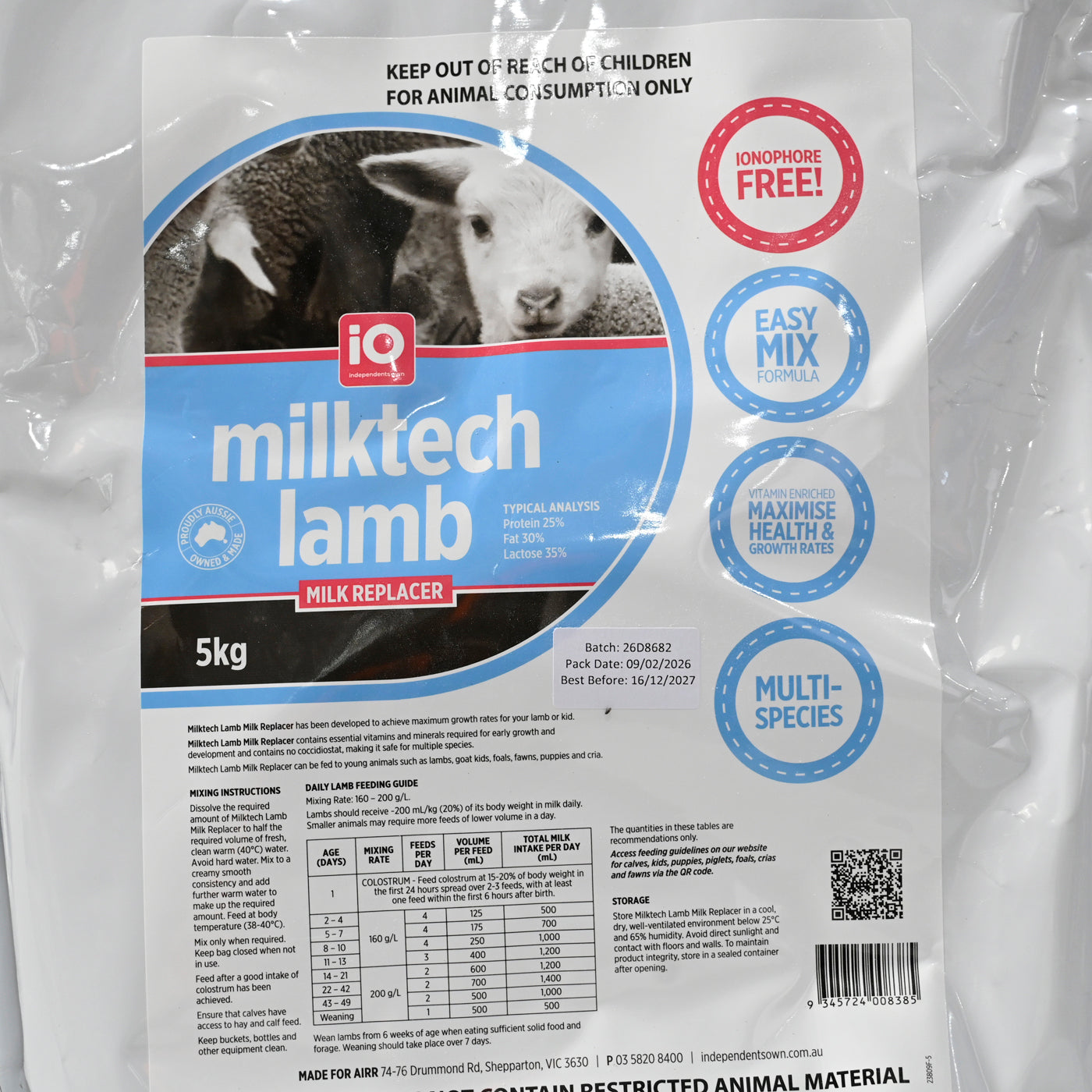 Io Milktech Lamb & Kid Replacer [sz:5kg]