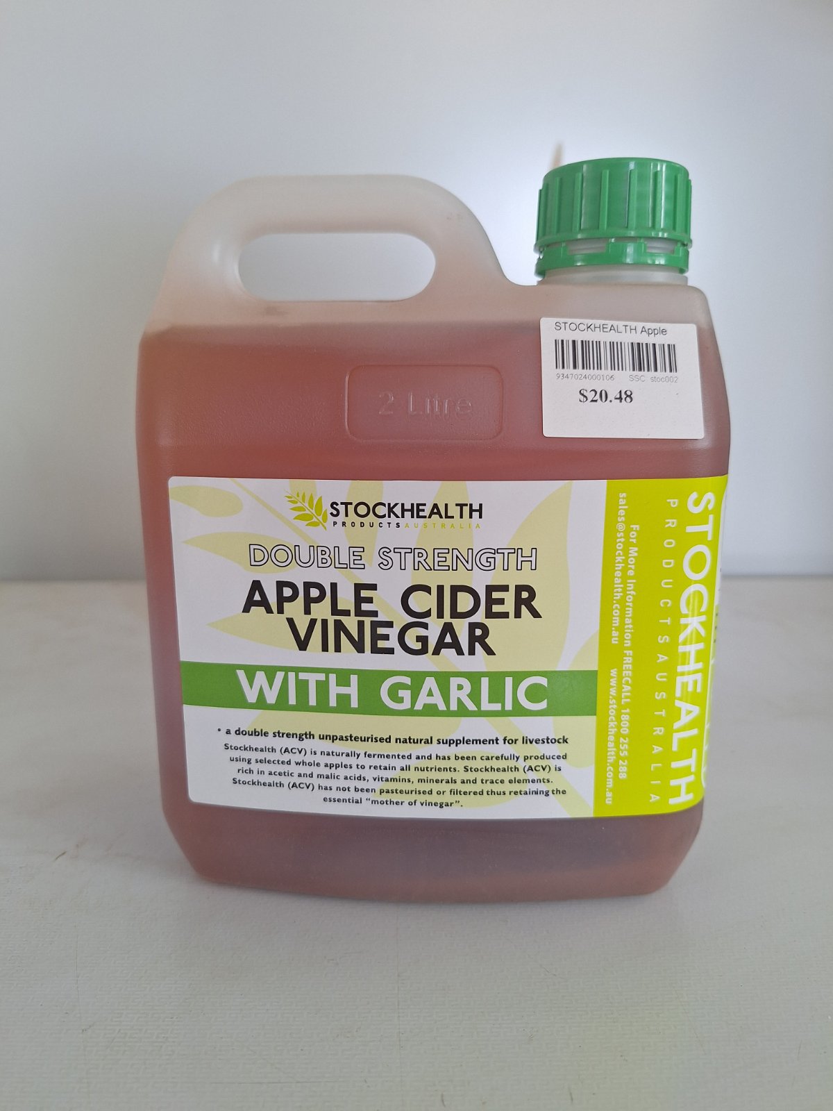 Stockhealth Apple Cider Vinegar Garlic 2lt