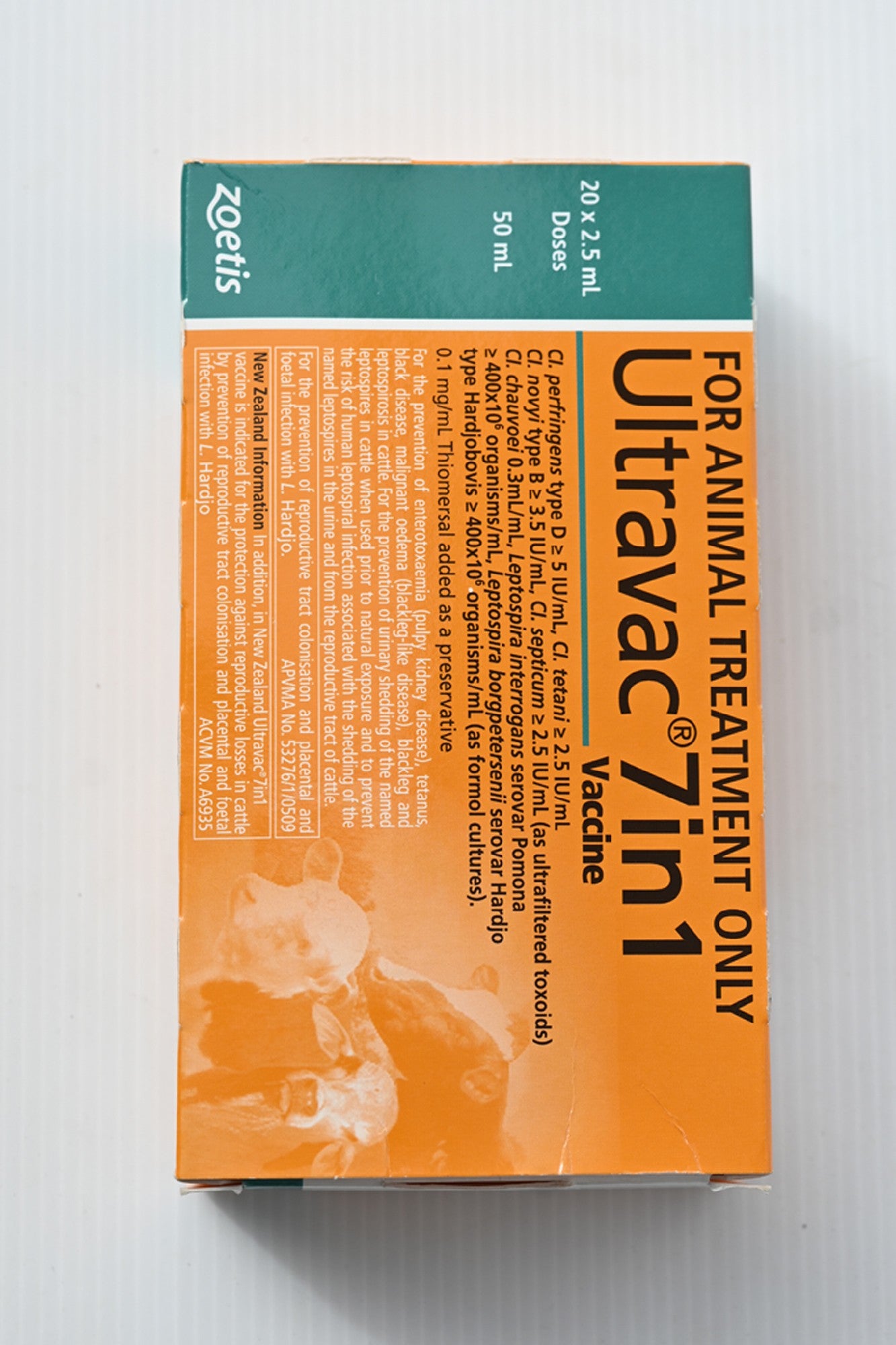 Zoetis Ultravac 7 In 1 Cattle Vaccination [sz:100ml]