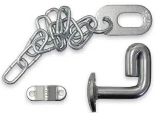 Rotech Screw-on Oval Ring Latch (steel Post) 350mm Chain