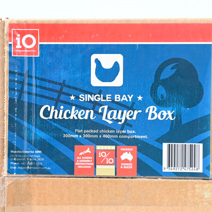 Io Chicken Layer Box Sgl Flat Pk