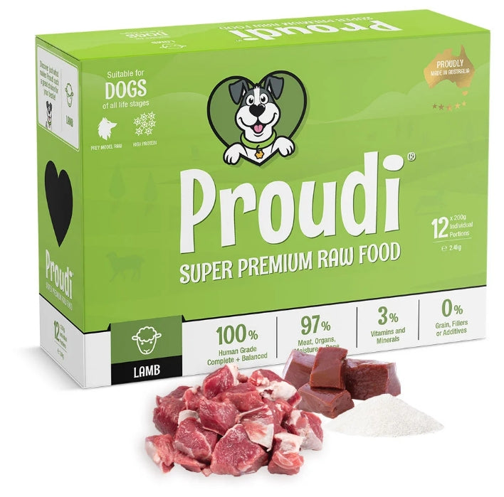 Proudi - Premium Raw Dog Food Lamb 2.4kg [fl:lamb]