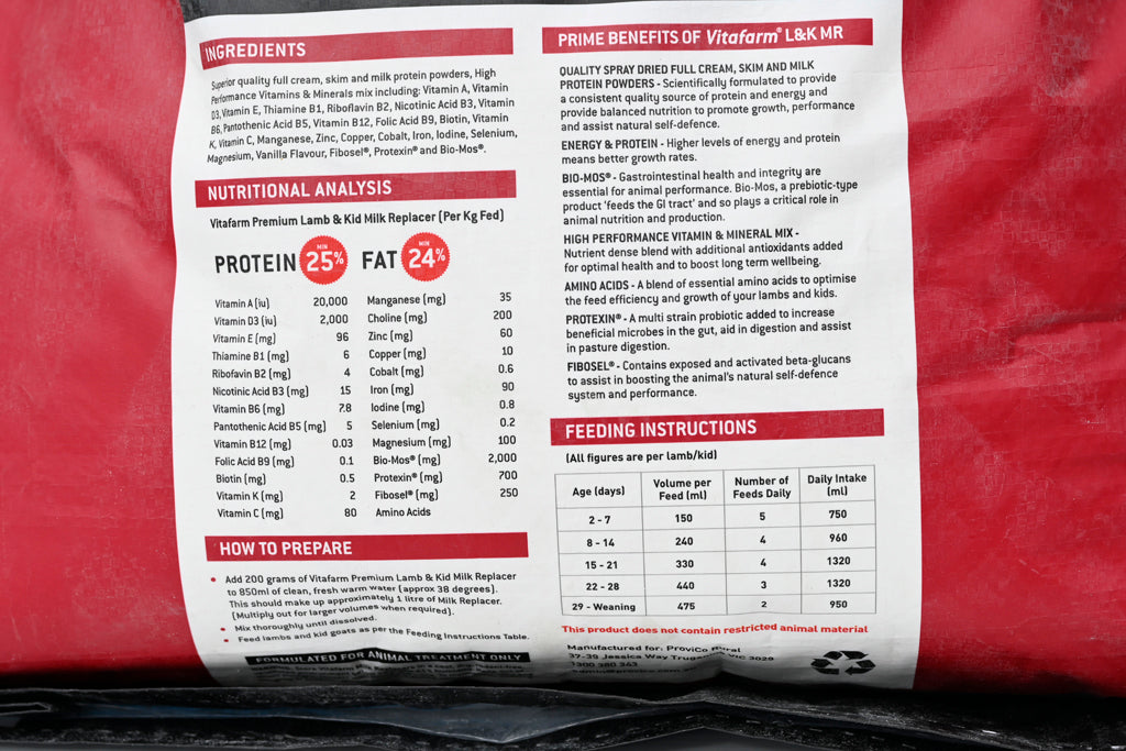 Vitafarm Lamb & Kid Milk Replacer 10kg