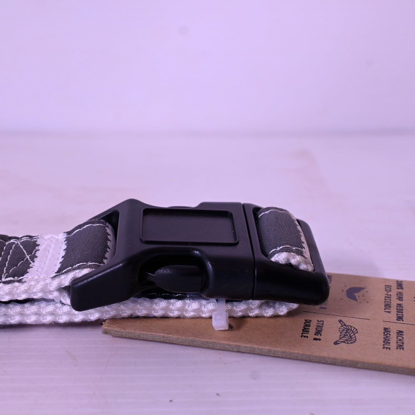Mog & Bone Hemp Dog Collar Char Hamp Lge