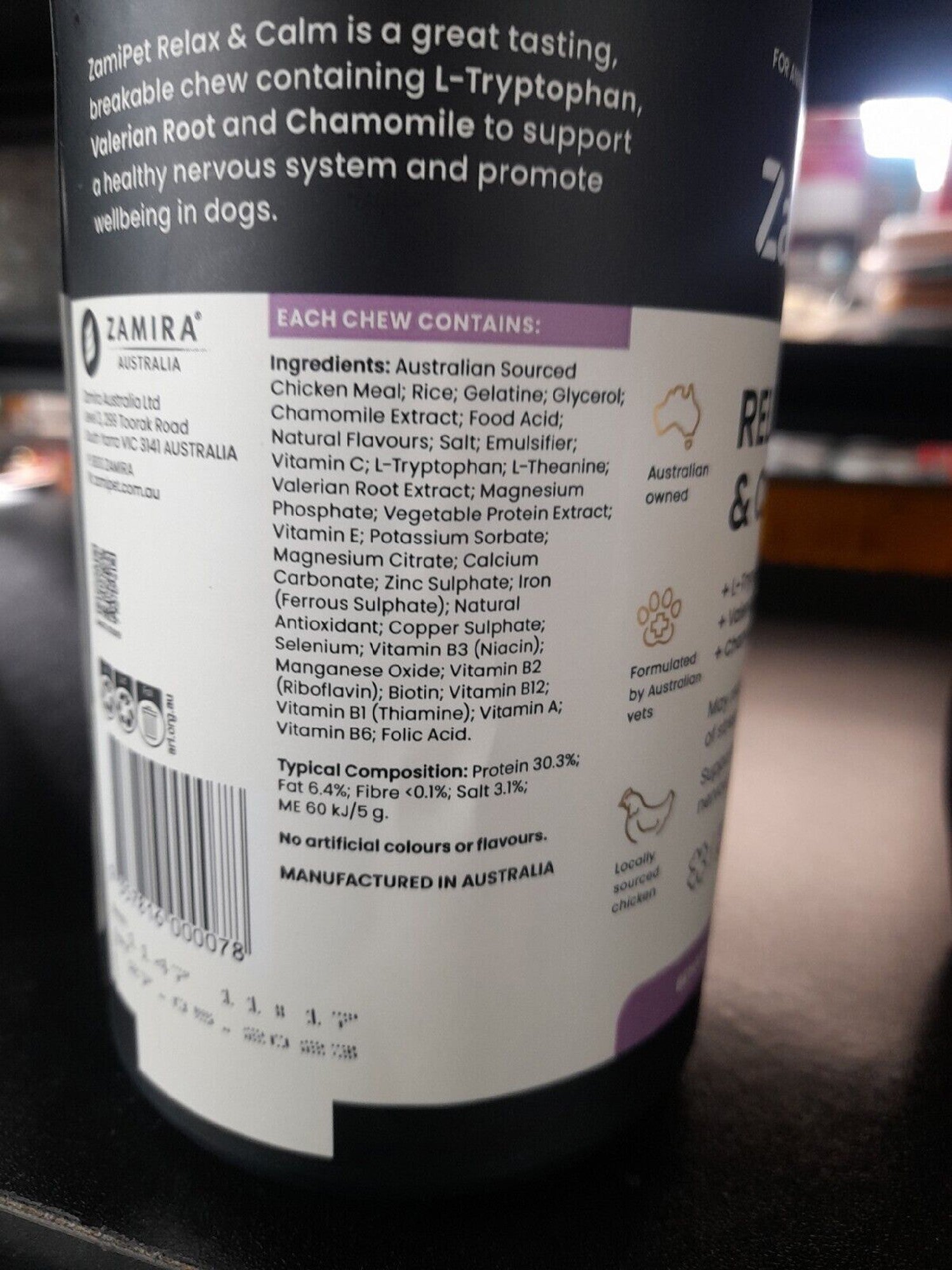 Zamipet Relax & Calm For Dogs 500g 100 C