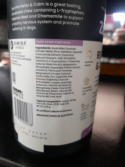 Zamipet Relax & Calm For Dogs 500g 100 C