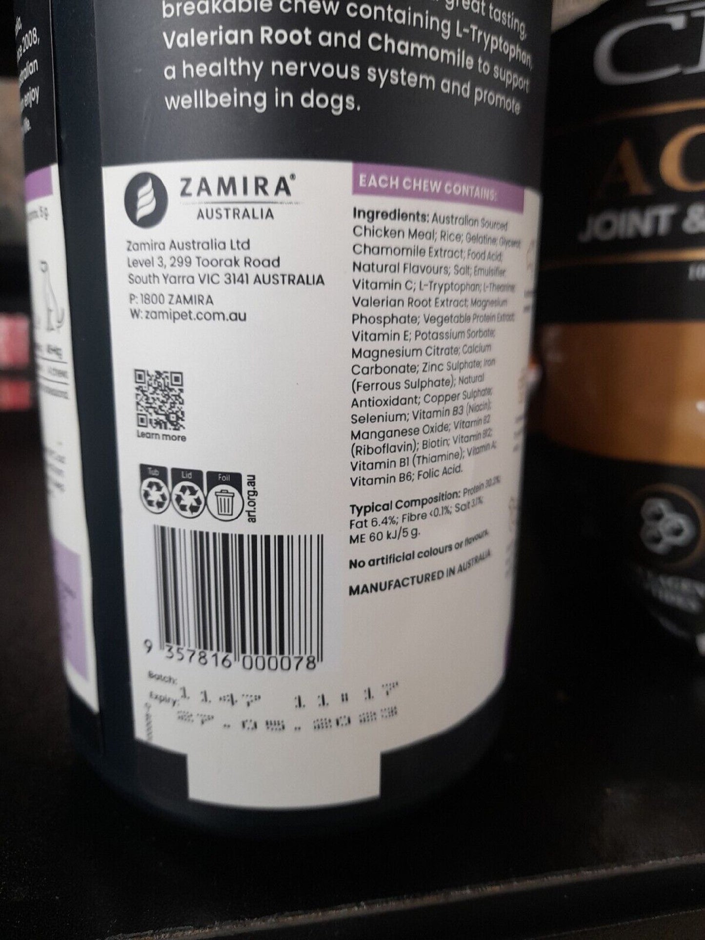 Zamipet Relax & Calm For Dogs 500g 100 C