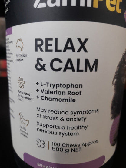 Zamipet Relax & Calm For Dogs 500g 100 C