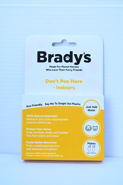 Bradys Dont Pee Here - Indoors Tablets - Makes 500ml