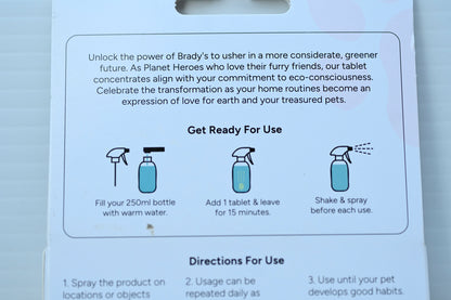 Bradys Dont Pee Here - Indoors Tablets - Makes 500ml