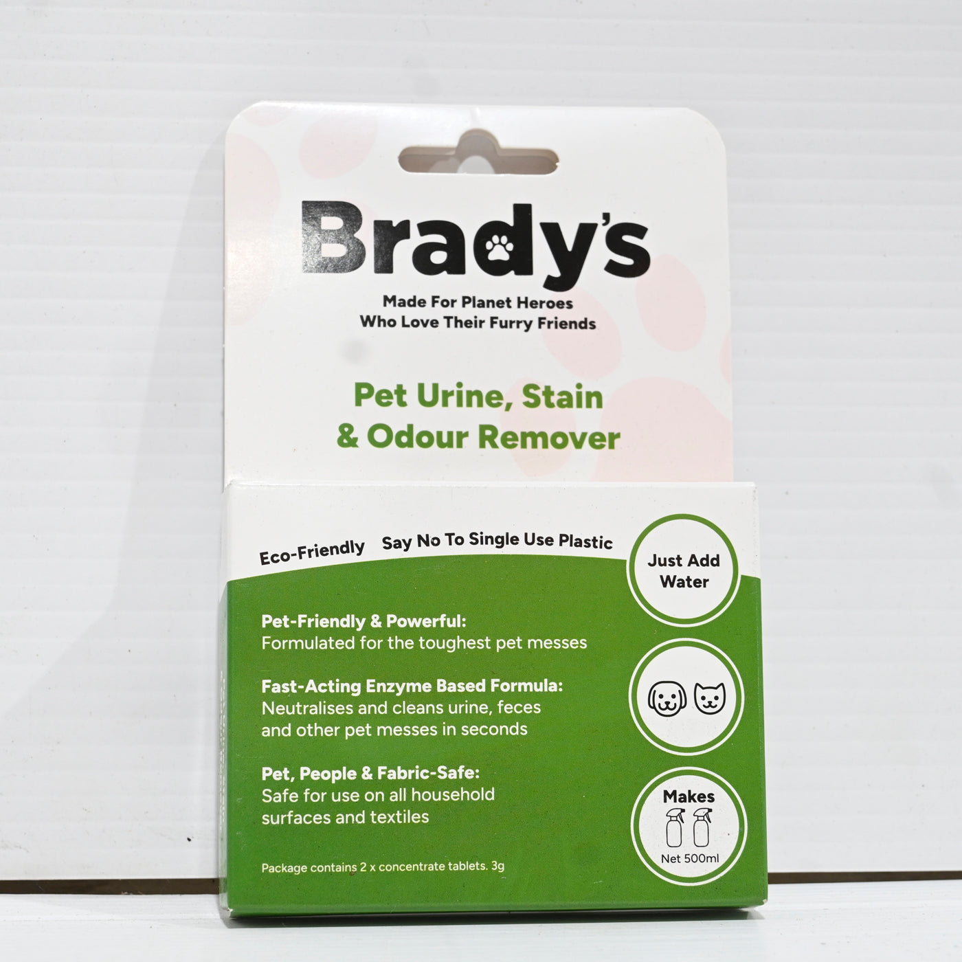 Bradys Pet Urine Stain Odour Remover Tablets - Makes 500ml