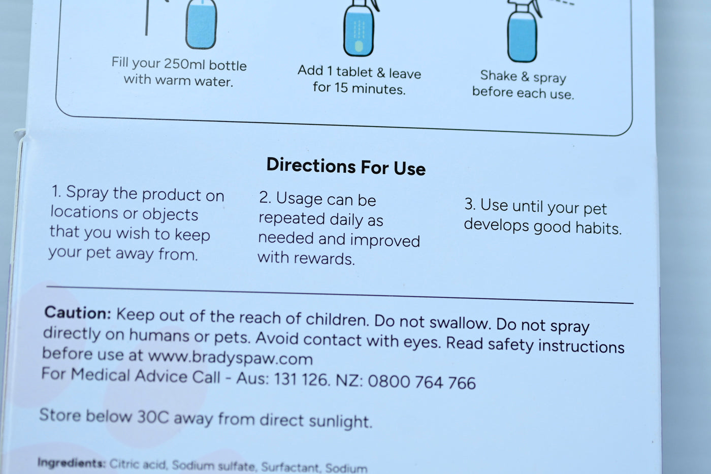 Bradys Dont Chew For Puppies & Dogs Tablets -  Makes 500ml