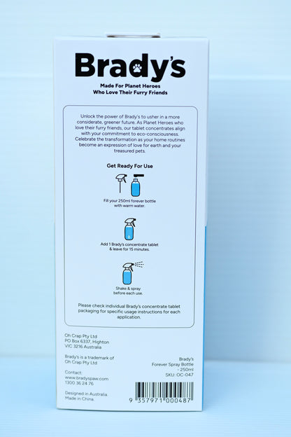 Bradys Forever Spray Bottle - 250ml