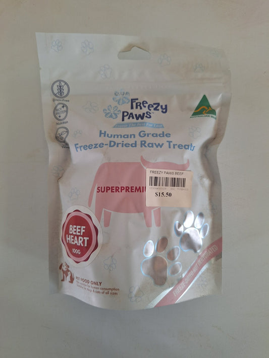 Freezy Paws Beef Heart Treats 100g