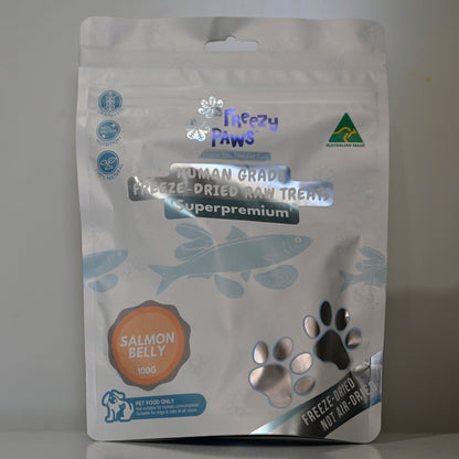 Freezy Paws Freeze Dried Salmon Bellies Treats 100g