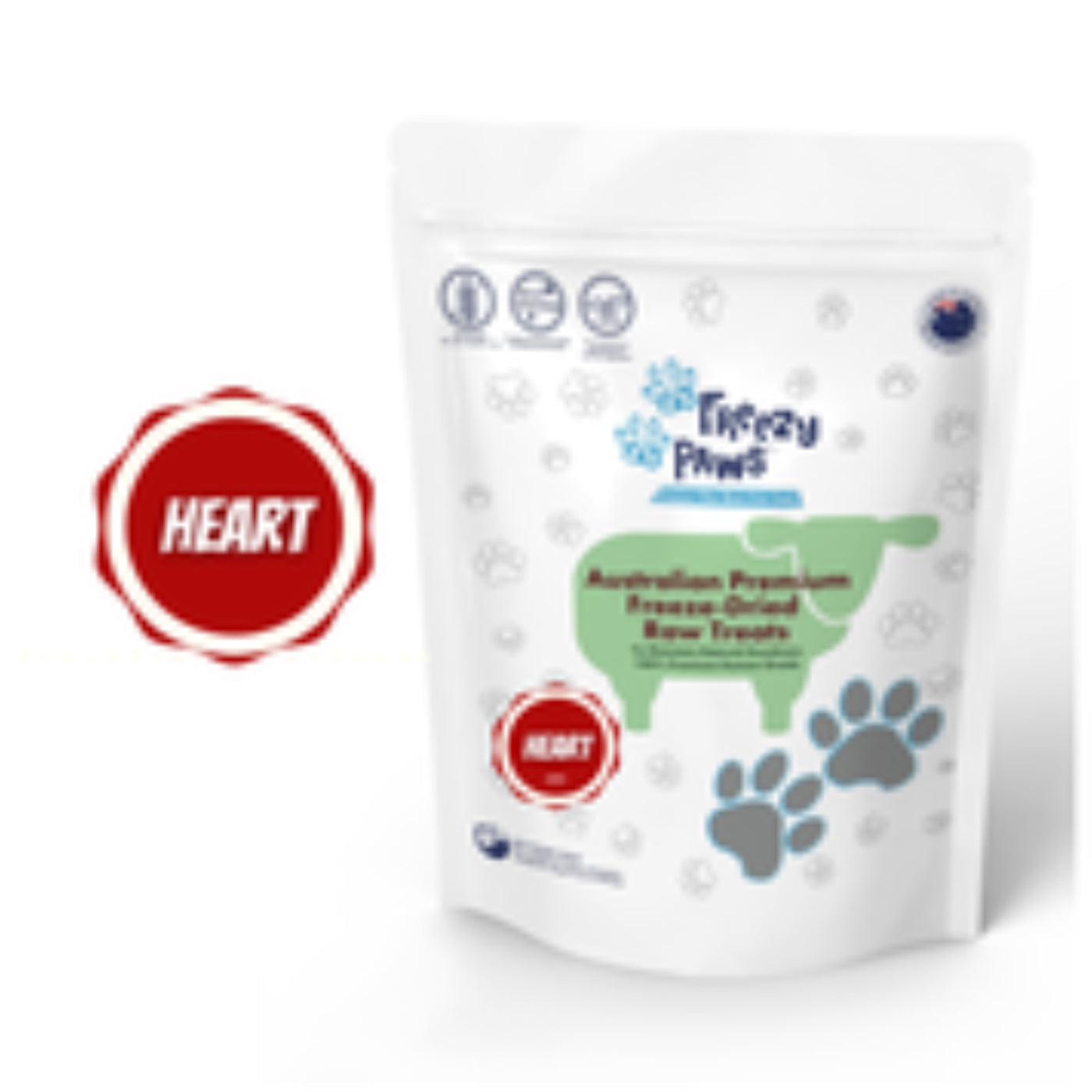 Freezy Paws Lamb Heart Treats 100g