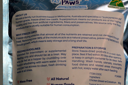 Freezy Paws Chicken Breast W Colostrum Training Treats 80g 
