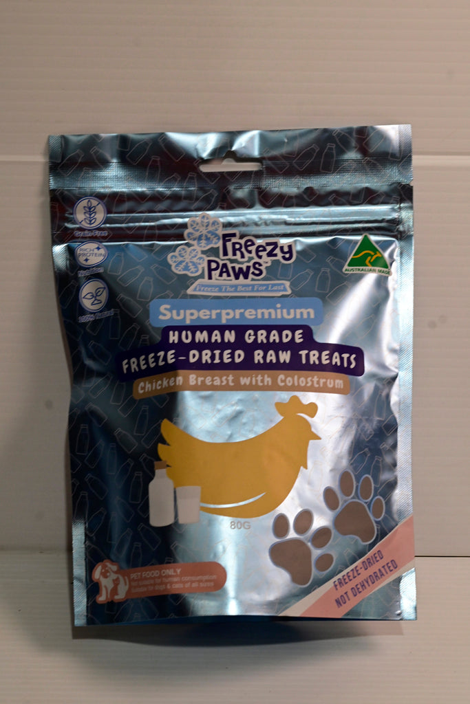 Freezy Paws Chicken Breast W Colostrum Training Treats 80g 