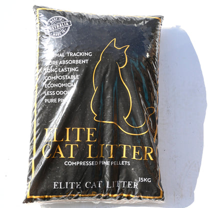 Elite Pelletized Pine Cat Litter 15kg
