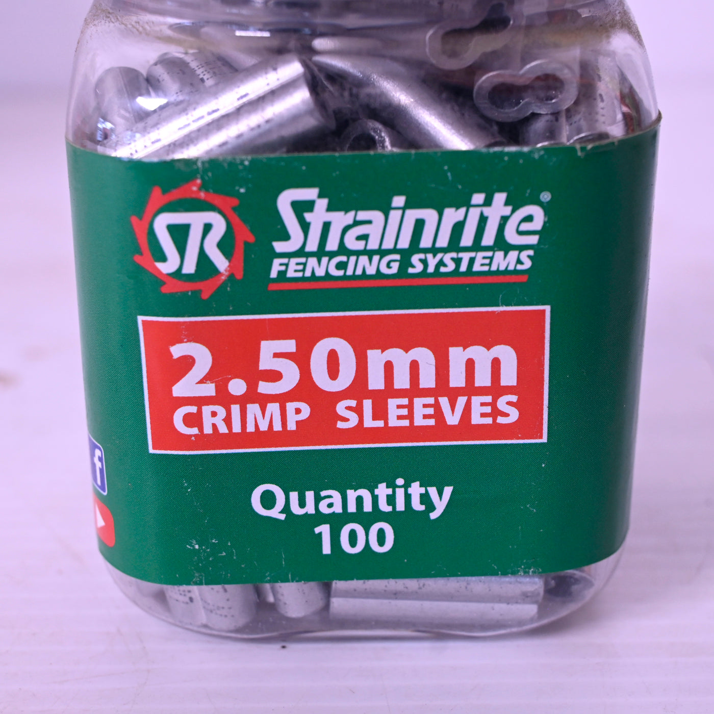 Crimp Sleeve 2.50mm Pot 100